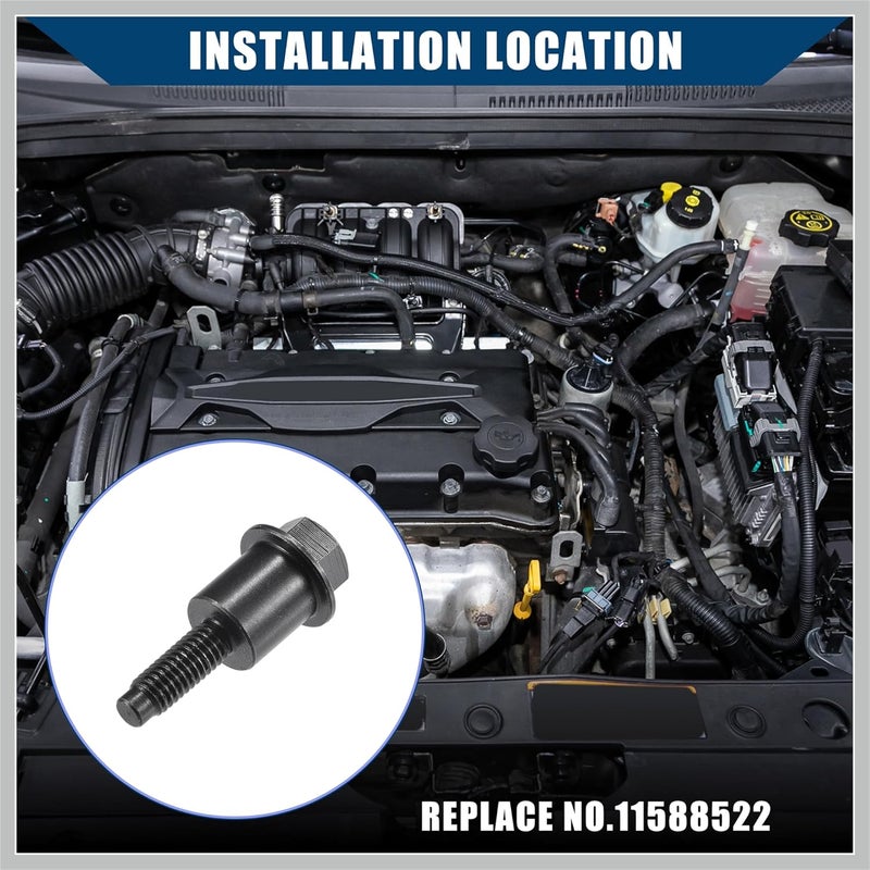 RATCHROLL 11588522 Flange Head Shoulder Bolt for Chevrolet Equinox 2010-2017 / Timing Chain Guide Bolt/Durable / 1 pcs Black Replacement Car Parts - Image 2